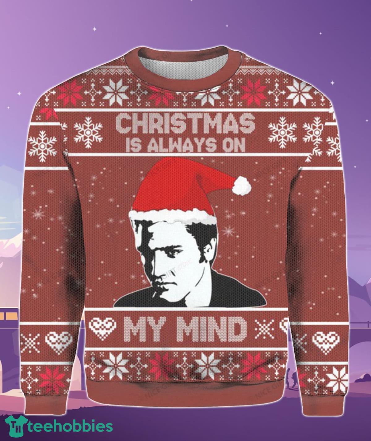 Elvis Presley Christmas Is Always On My Mind Sweater Best Gift For Men And Women Product Photo 2