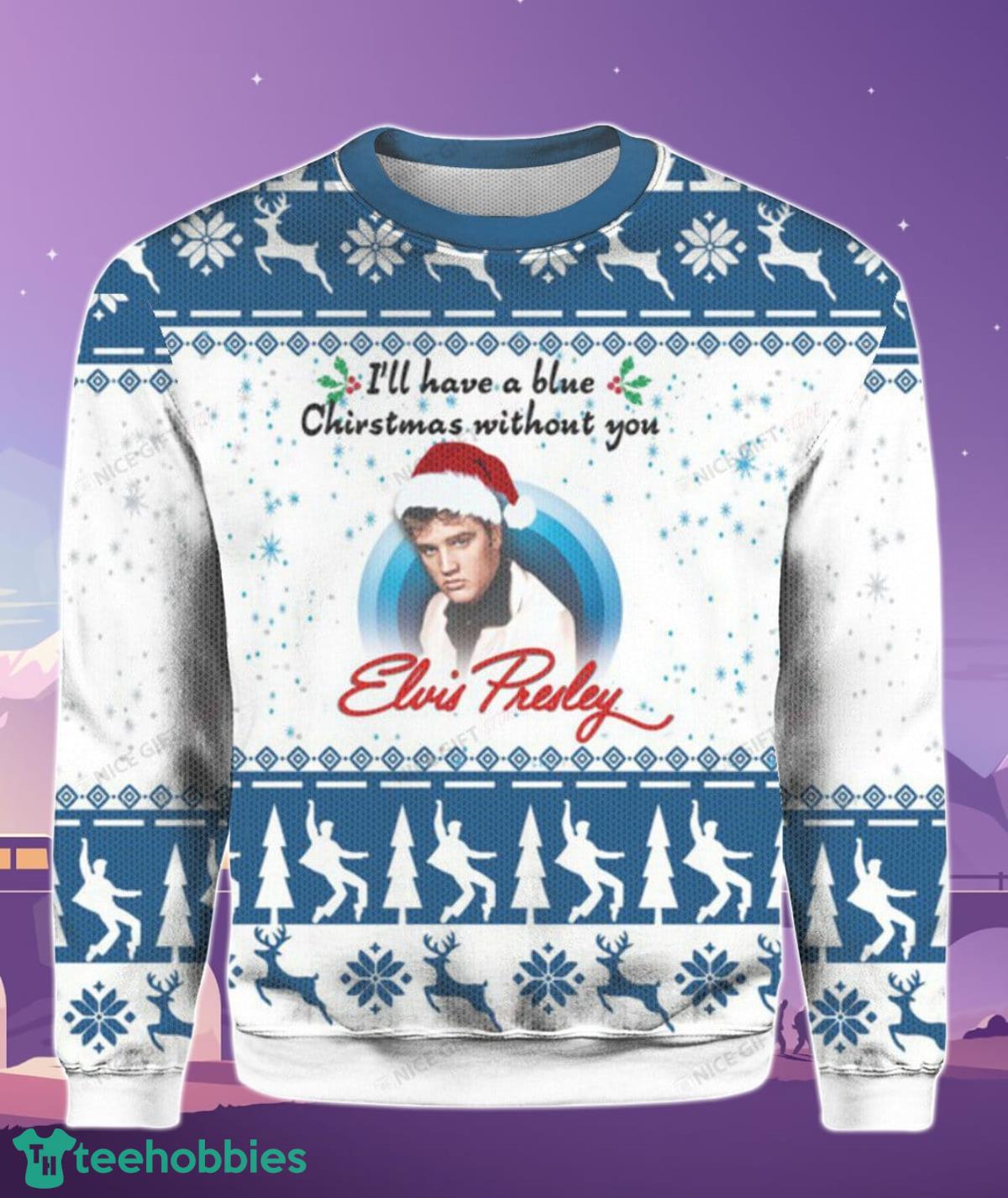 Elvis Presley I’ll Have A Blue Christmas Without You Sweater Best Gift For Men And Women Product Photo 2