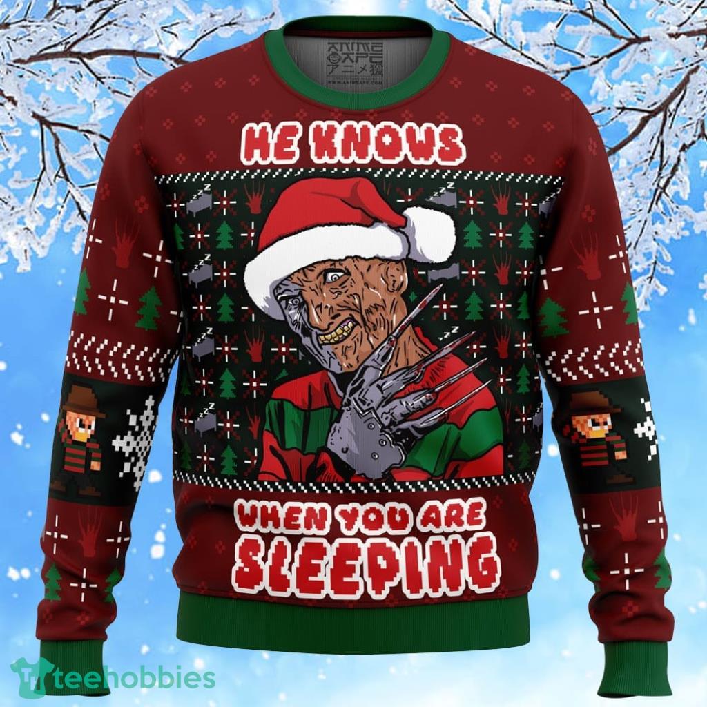 Fred Claws Christmas Freddy Krueger Ugly Christmas Sweater 3D Gift For Men And Women Product Photo 1