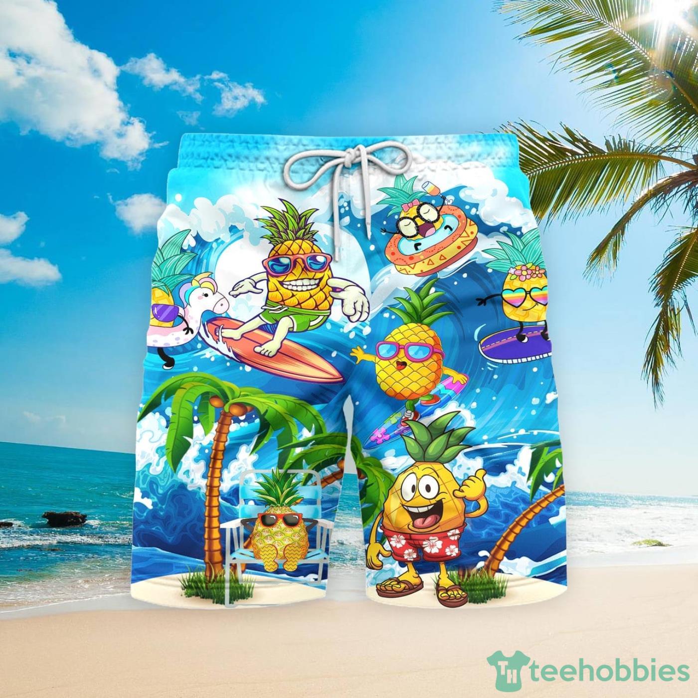 Fruit Pineapple Love Summer Beach Tropical Beach Shorts For Men Best Summer  Gift