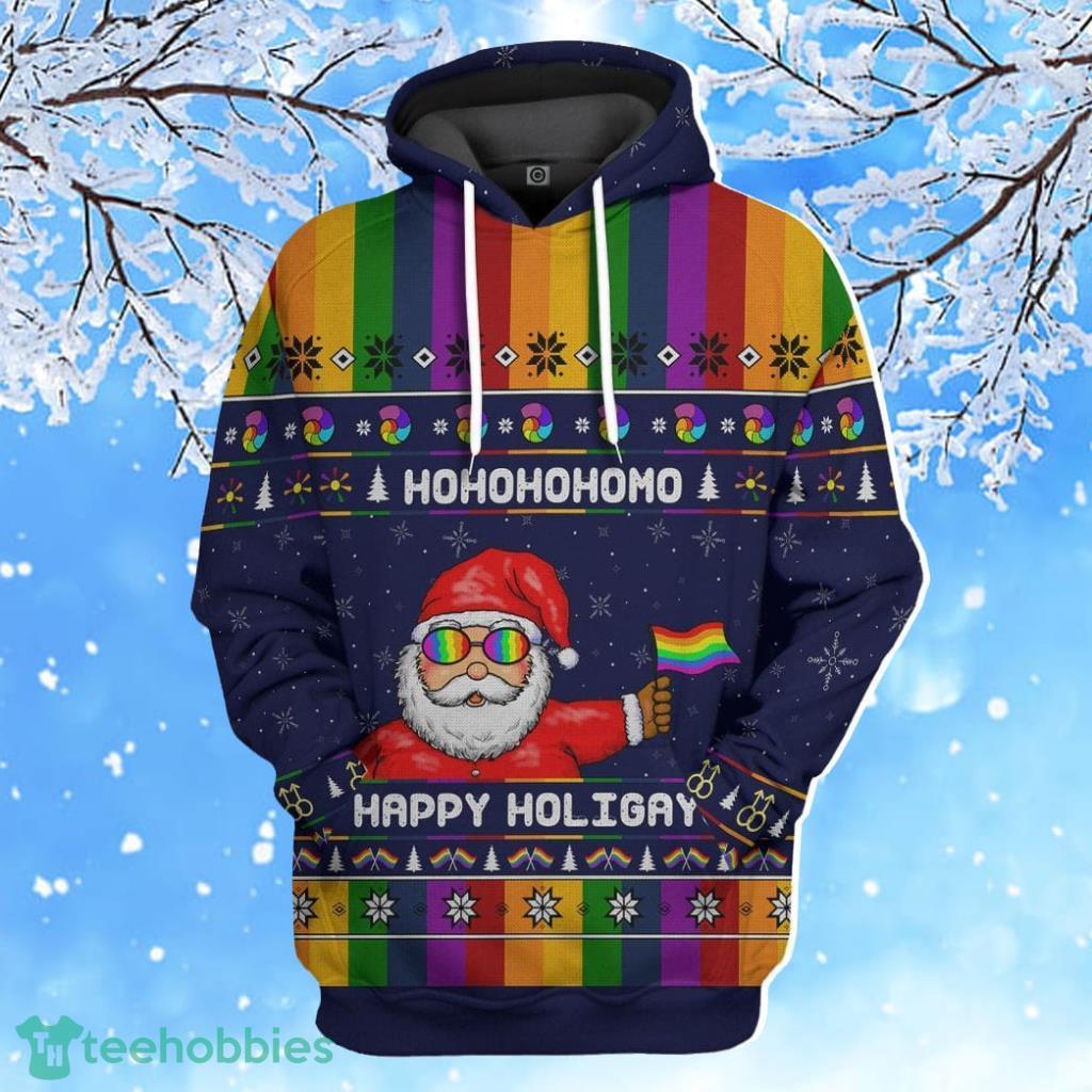 Gearhumans 3D Rainbow Santa Claus Custom Hoodie 3D Gift For Men And Women Product Photo 1 Gearhumans 3D Rainbow Santa Claus Custom Hoodie 3D Gift For Men And Women Product Photo 1