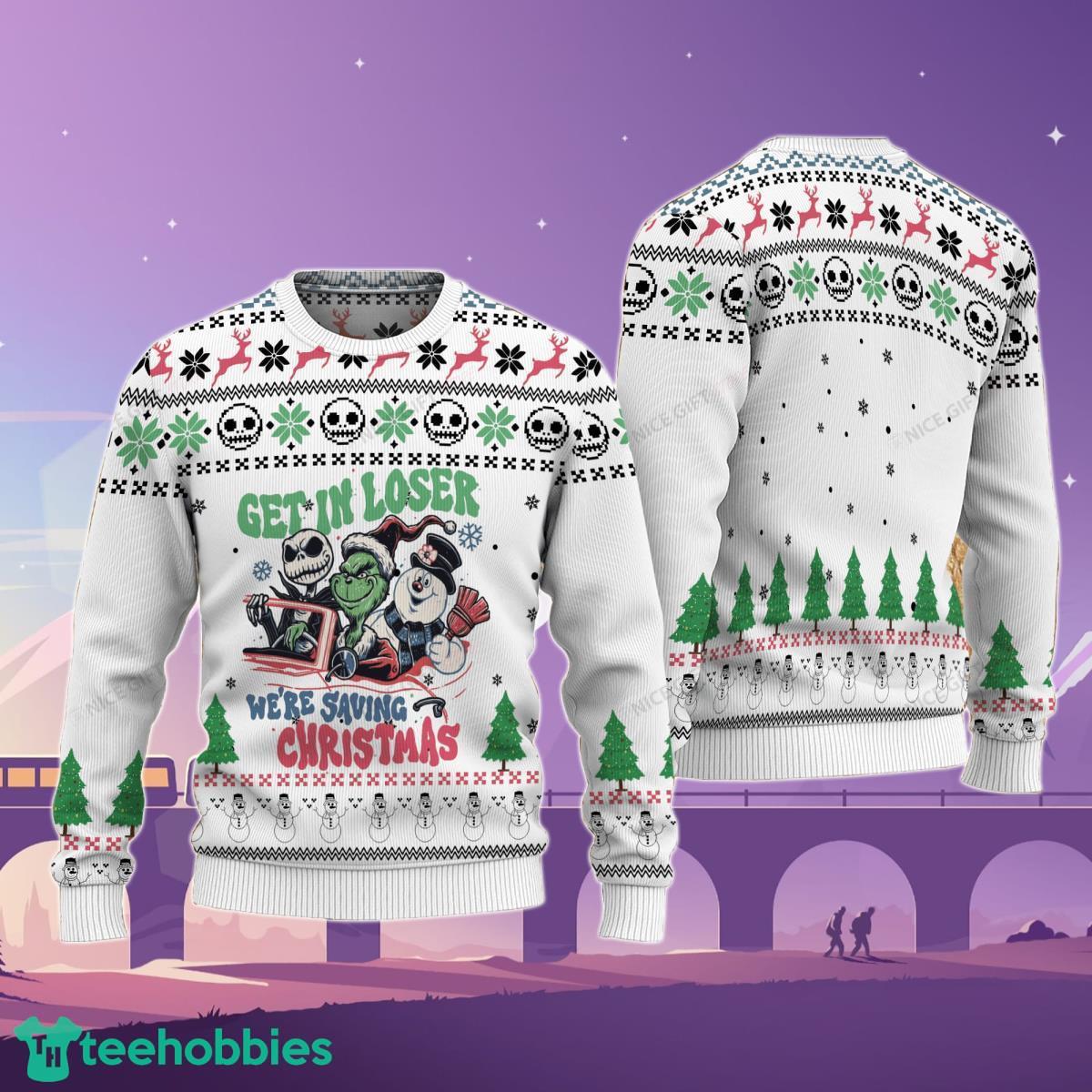 Get In Loser We’re Saving Christmas Sweater Best Gift For Men And Women Product Photo 1