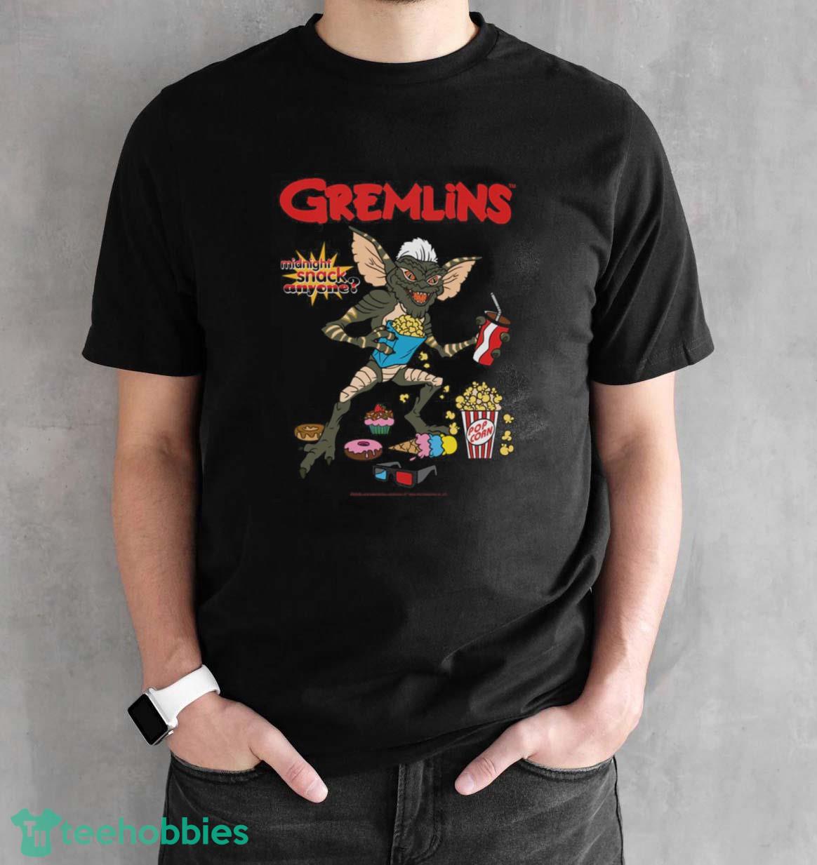 Gremlins Midnight Snack T-Shirt Trending 2023 - Black Unisex T-Shirt