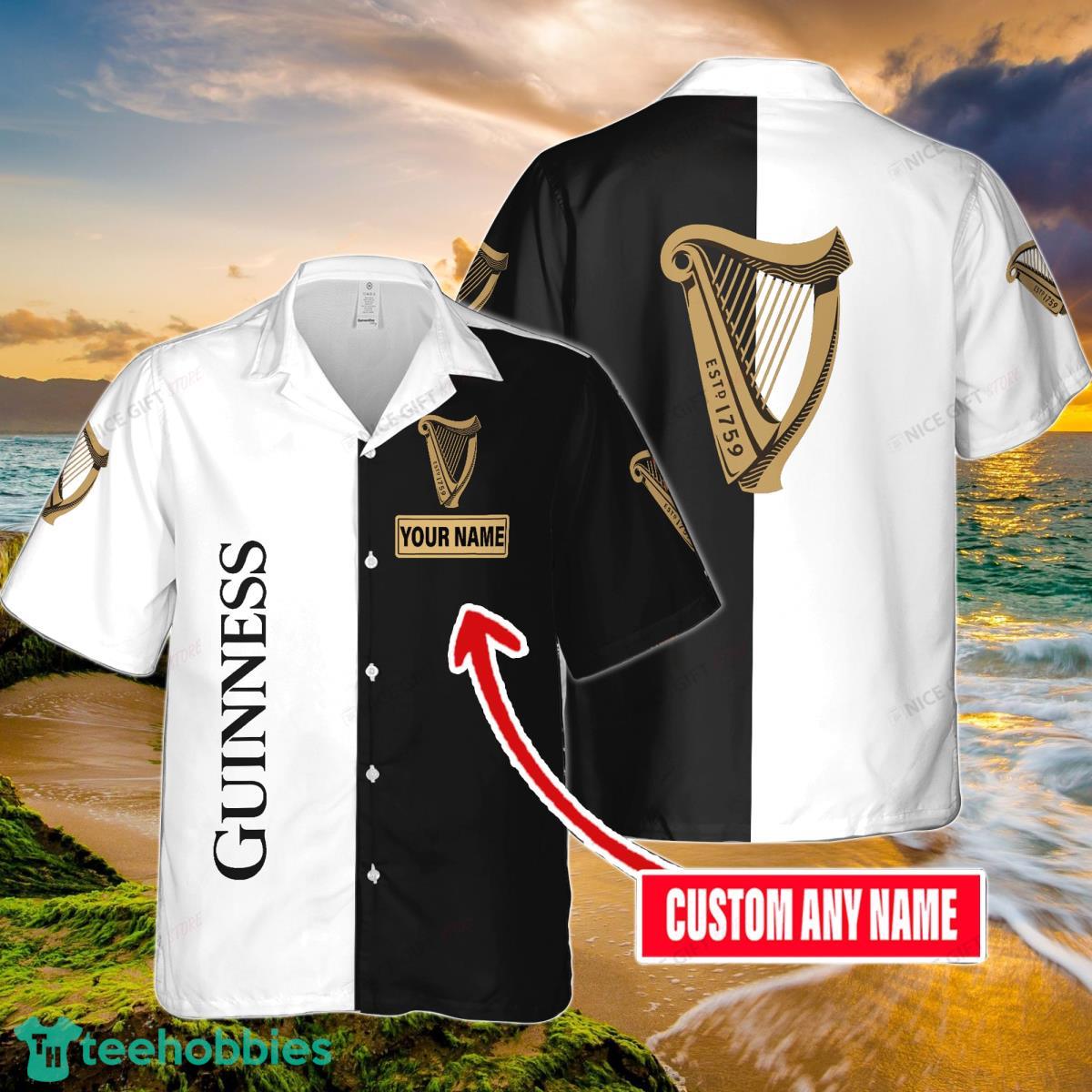 Guinness Custom Name Hawaiian Shirt Unique Gift For Real Fans Product Photo 1