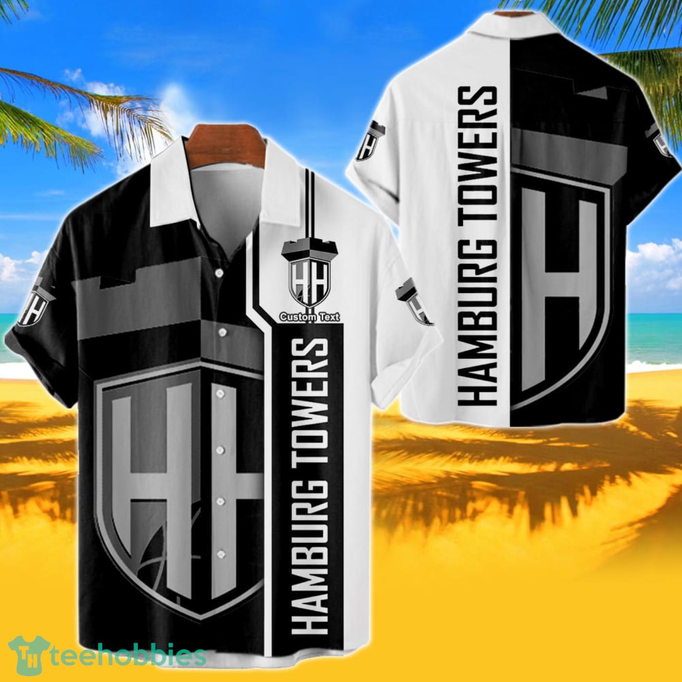 Hamburg Towers Hawaiian Shirt Custom Name 3D Short Sleeve Shirt Product Photo 1