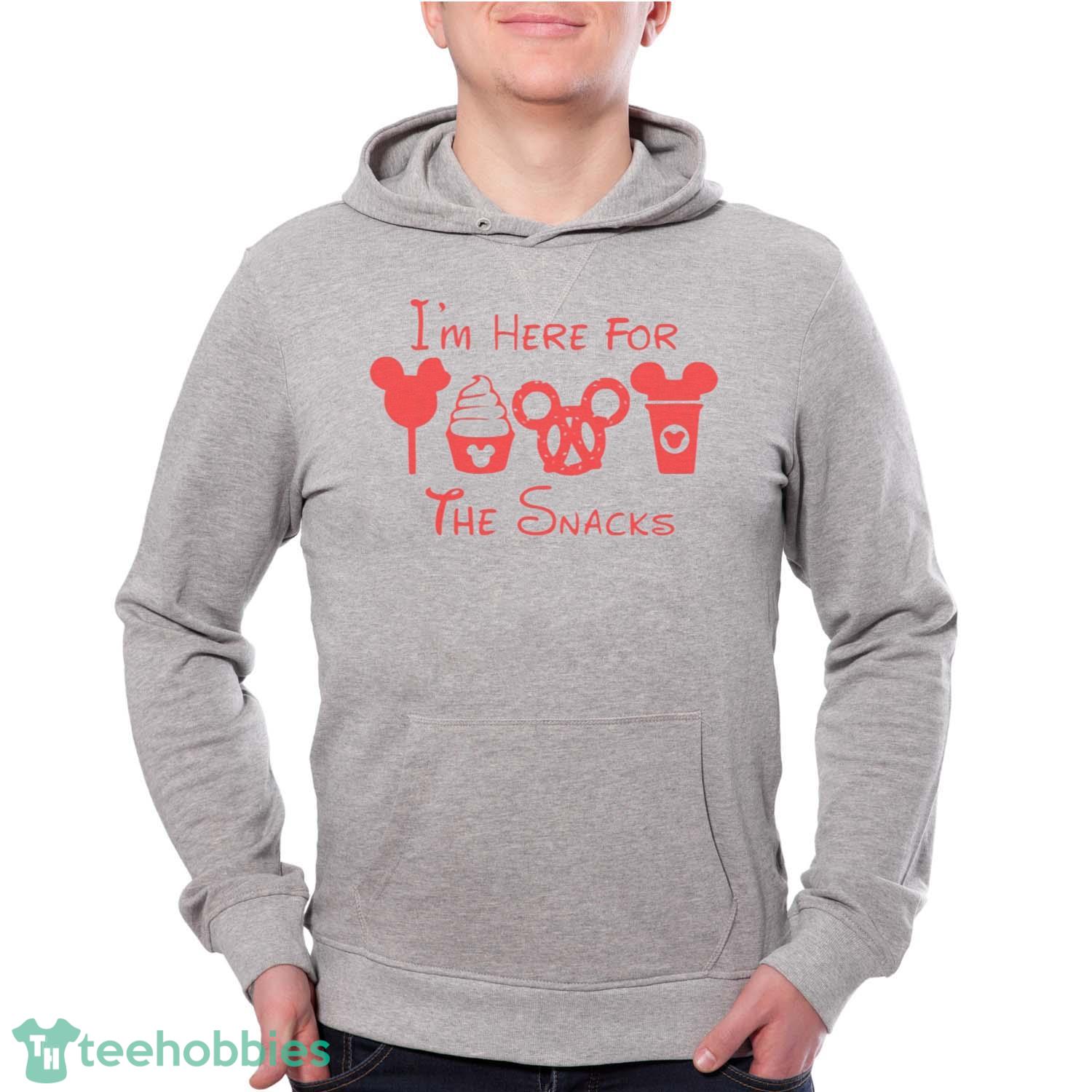 Im Here For The Snacks Unisex T Shirt - Grey Unisex Hoodie