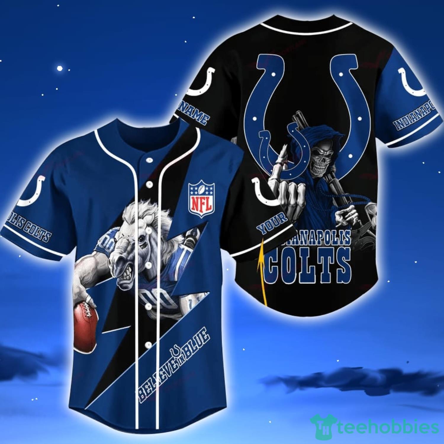 Indianapolis Colts Custom Name Baseball Jersey NFL Shirt Best Gift For Fans