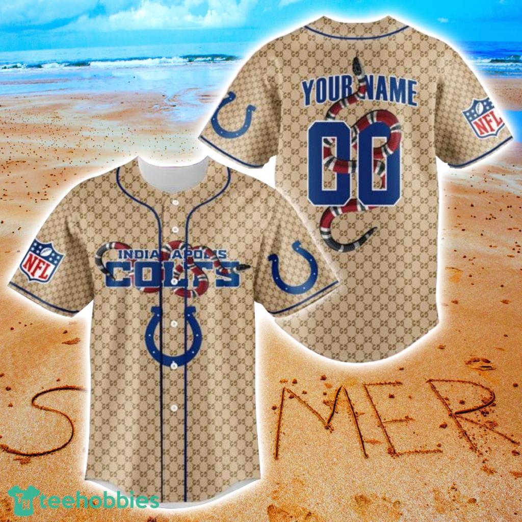 Indianapolis Colts-NFL BASEBALL JERSEY CUSTOM NAME AND