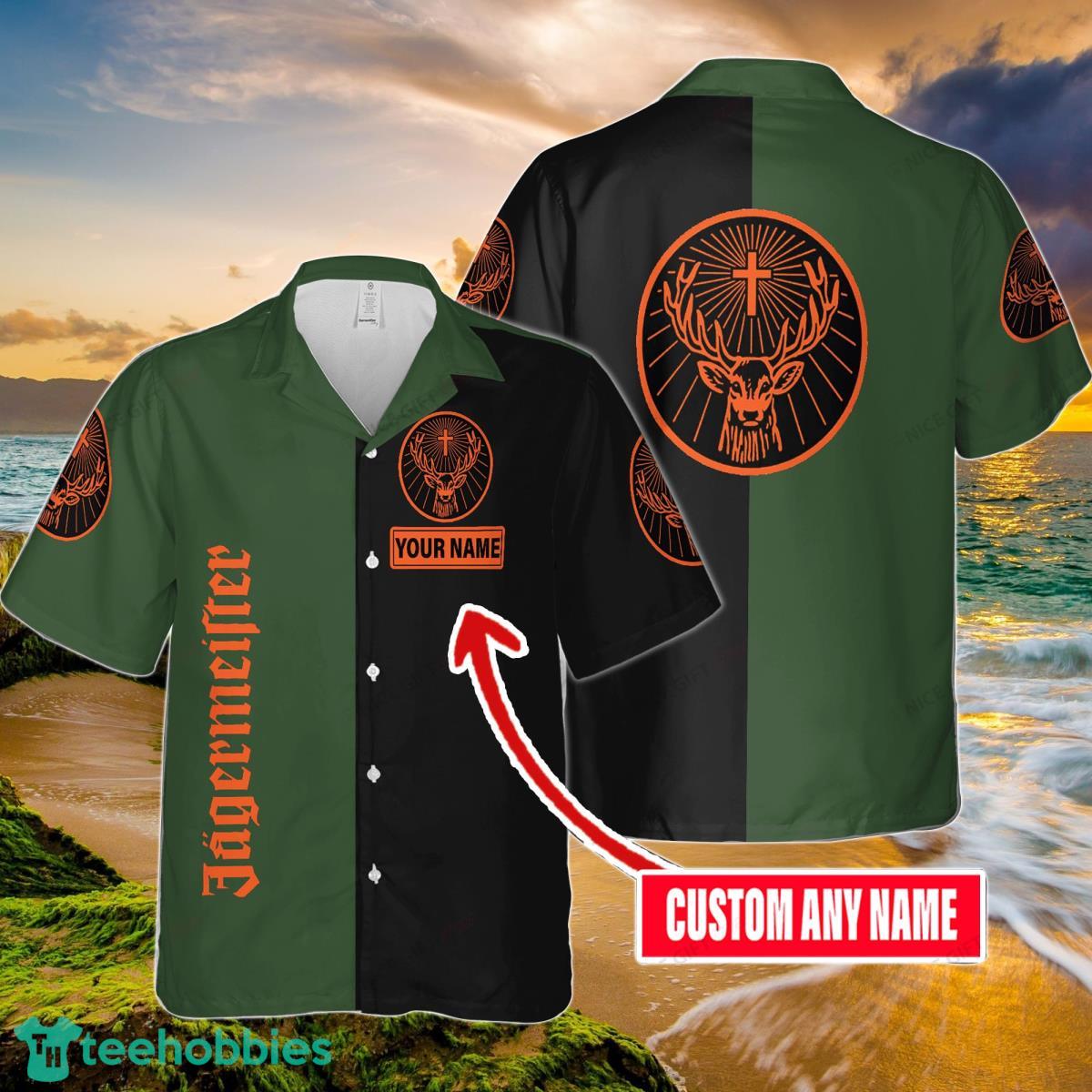 Jagermeister Custom Name Hawaiian Shirt Style Gift For Men And