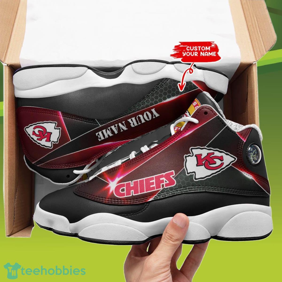 Kansas City Chiefs Jordan 13 Sneakers Custom Name Best Gift For Men And Women Product Photo 1