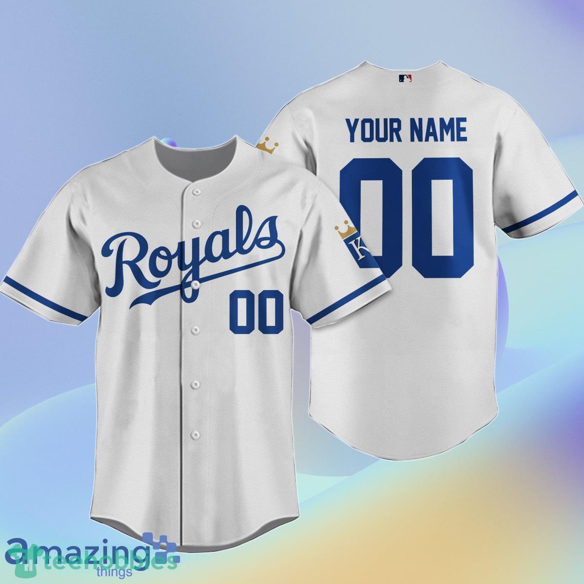 Kansas City Royals Custom Name & Number Baseball Shirt Best Gift For Men And Women Product Photo 1