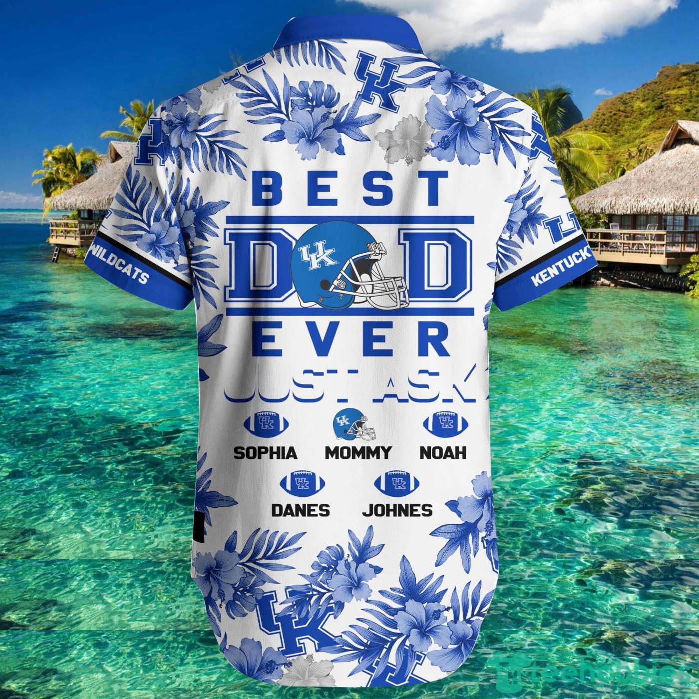 Kentucky Wildcats Best Dad Custom Name Hawaiian Shirt And Short Summer Gift Product Photo 2