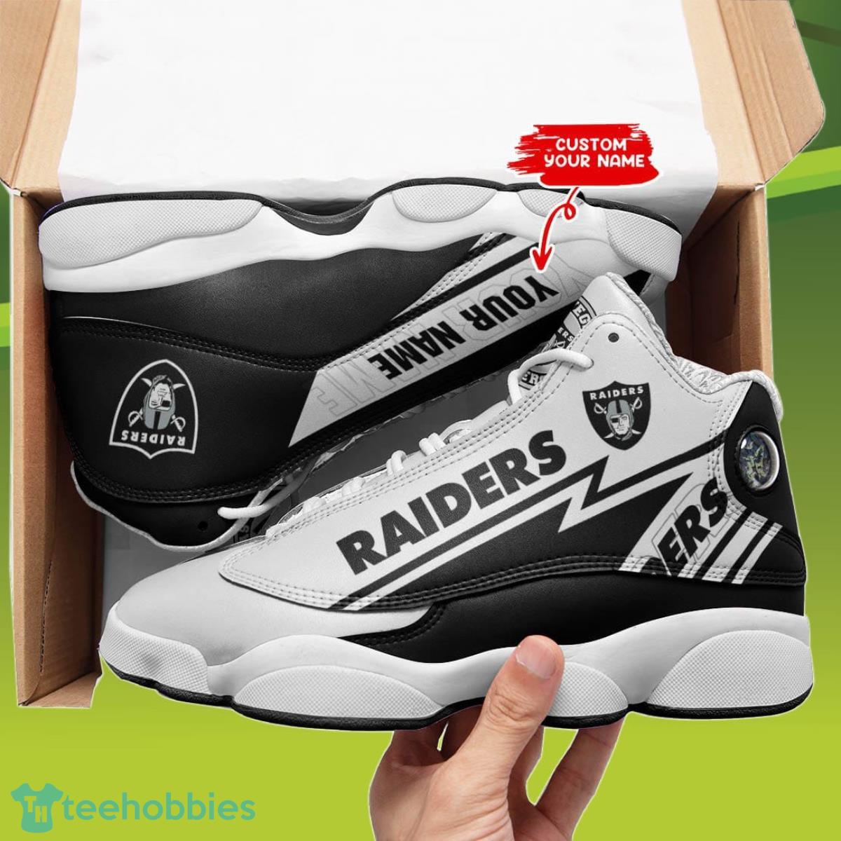 Las Vegas Raiders Custom Name Air Jordan 13 Sneakers Best Gift For Men And WomenBest Gift For Men And Women Product Photo 2