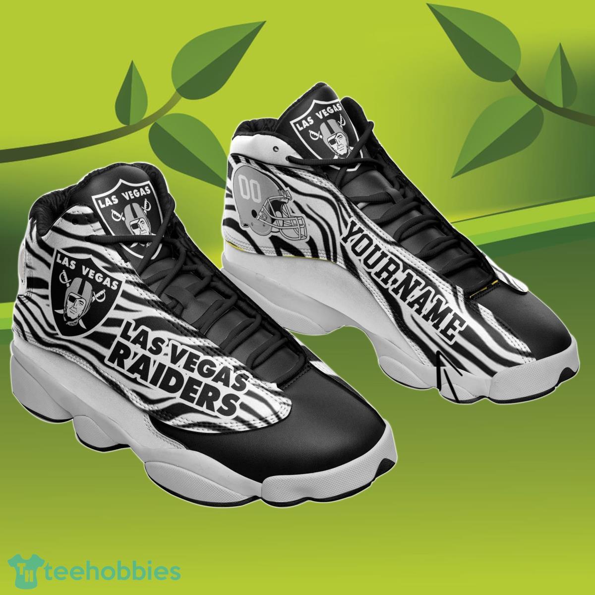 Las Vegas Raiders Custom Name Air Jordan 13 Sneakers Special Gift For Men And Women Product Photo 2