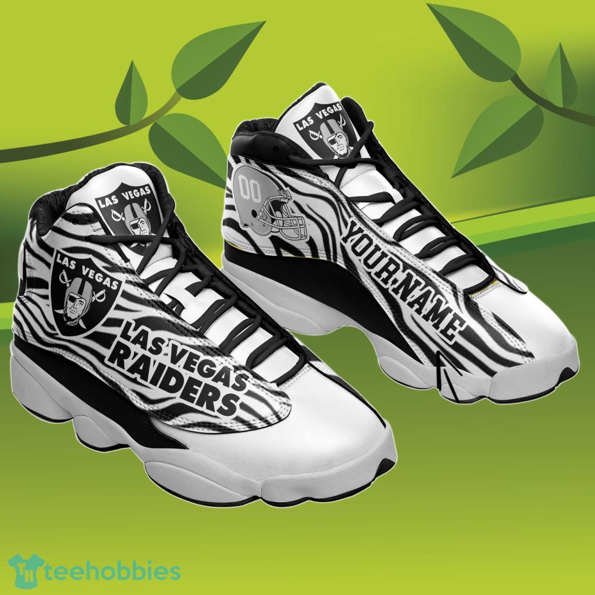 Las Vegas Raiders Custom Name Air Jordan 13 Sneakers Special Gift For Men And Women Product Photo 1