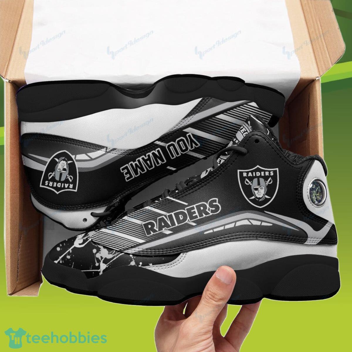 Las Vegas Raiders Custom Name Air Jordan 13 Sneakers Specialt Gift For Men And Women Product Photo 2