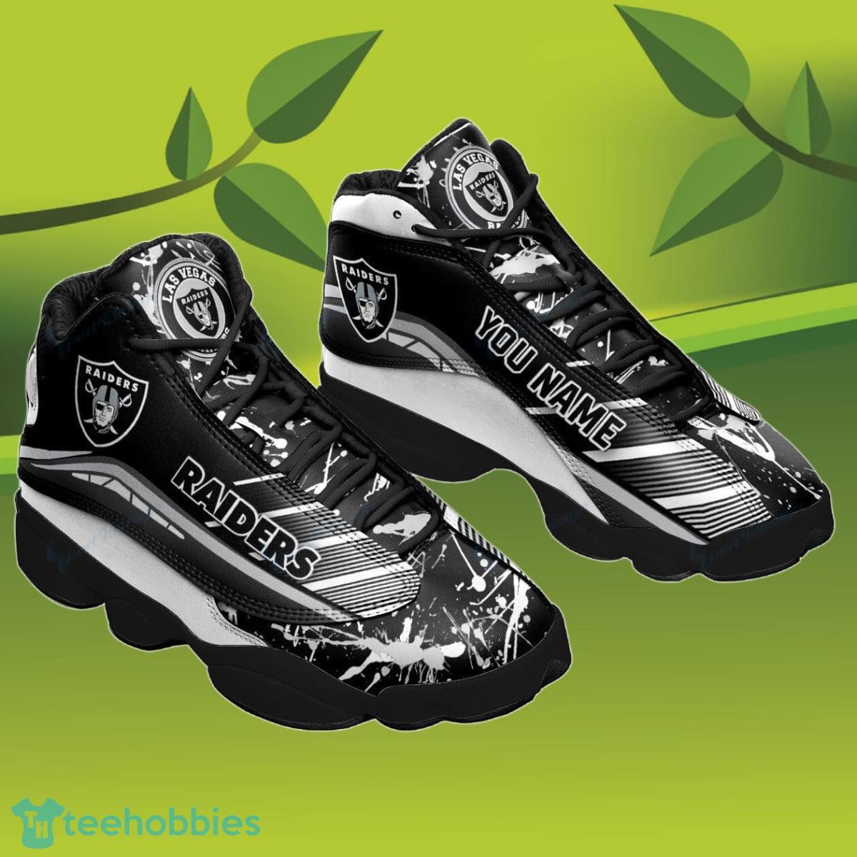 Las Vegas Raiders Custom Name Air Jordan 13 Sneakers Specialt Gift For Men And Women Product Photo 1