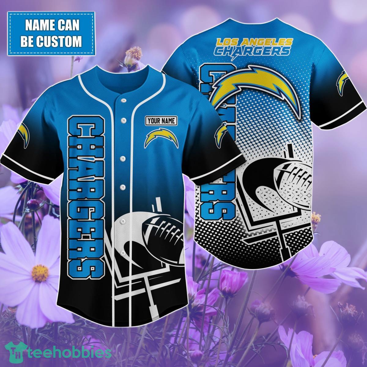 Los Angeles Chargers Custom name Baseball Shirt Best Gift For Men And Women Product Photo 1