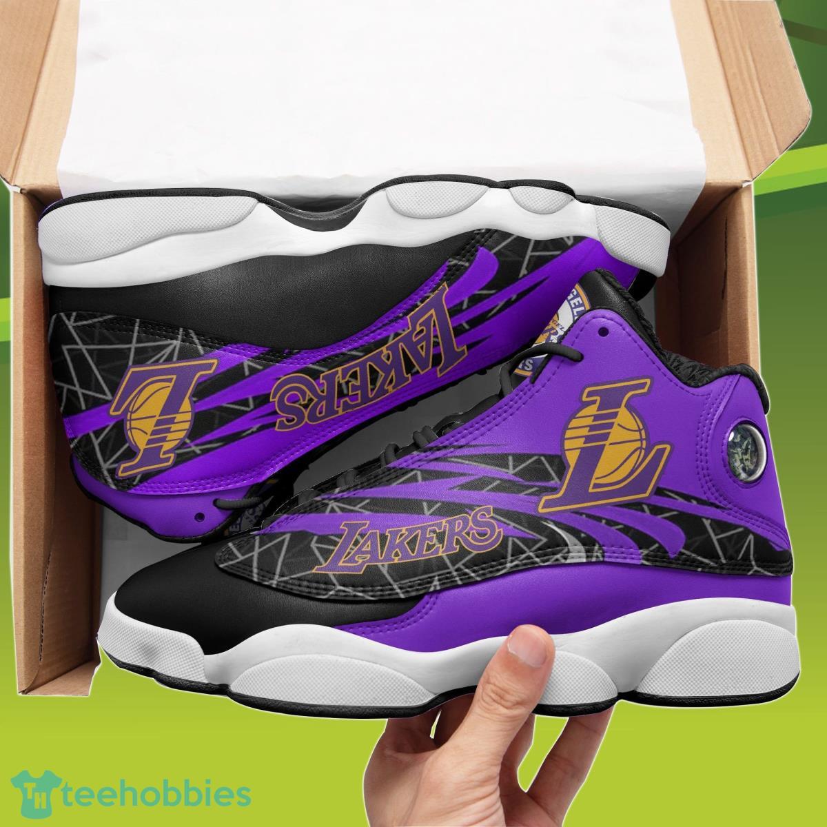 Los Angeles Lakers Air Jordan 13 Sneakers Special Gift For Men And Women Product Photo 1