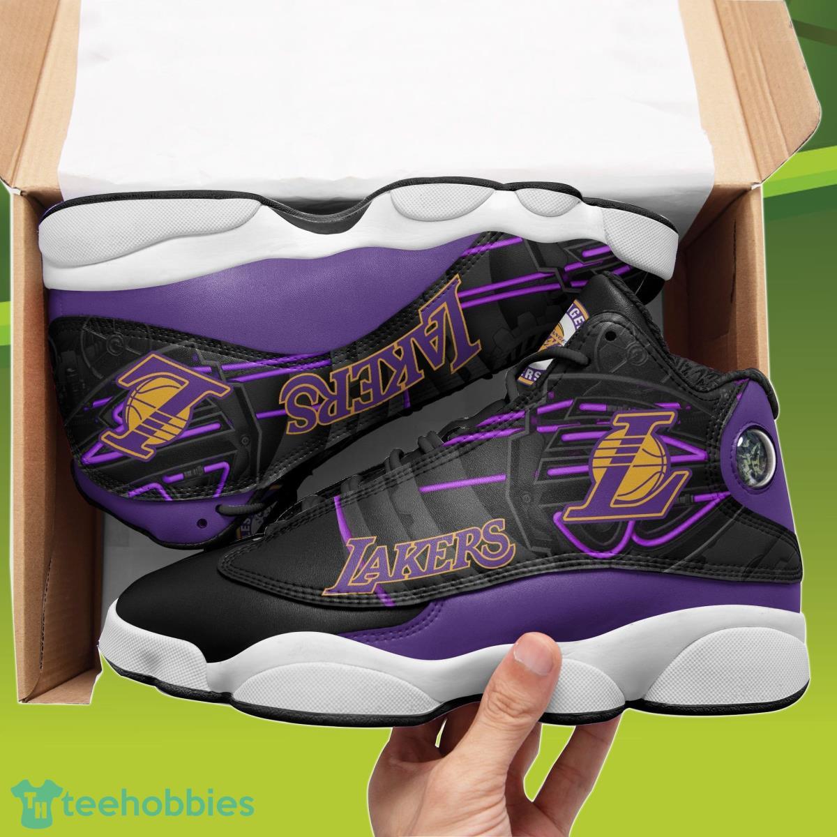 Los Angeles Lakers Air Jordan 13 Sneakers Style Gift For Men And Women Product Photo 1