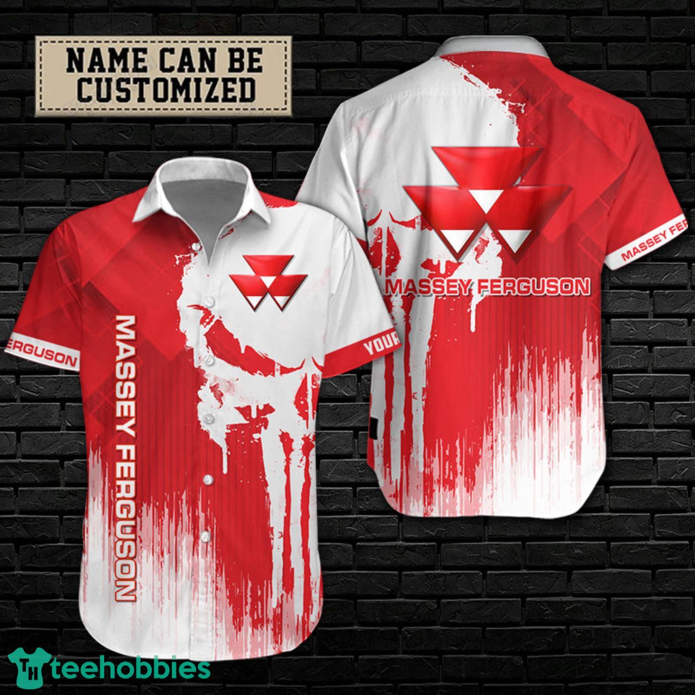 Massey Ferguson Custom Name Hawaiian Shirt 3D Short Sleeve Shirt trJ Product Photo 1