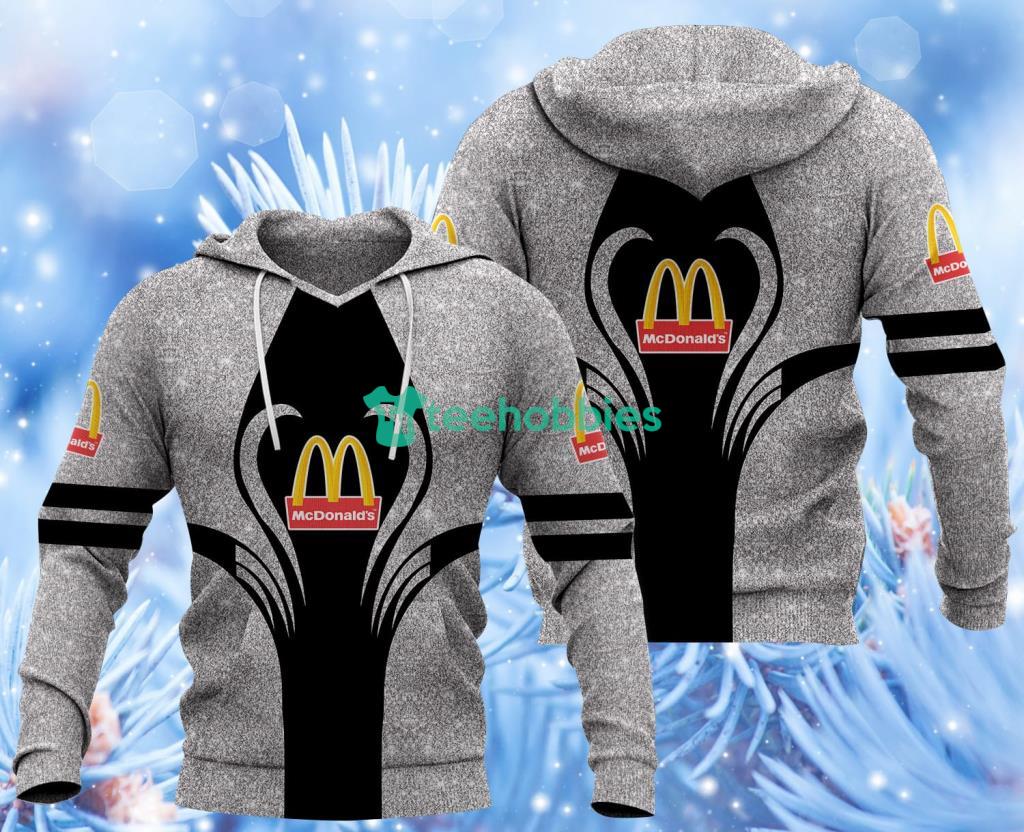 Mcdonald's Logo Grey Hoodie 3D All Over Print Gift For Fans image Mcdonald's Logo Grey Hoodie 3D All Over Print Gift For Fans Product Photo 1