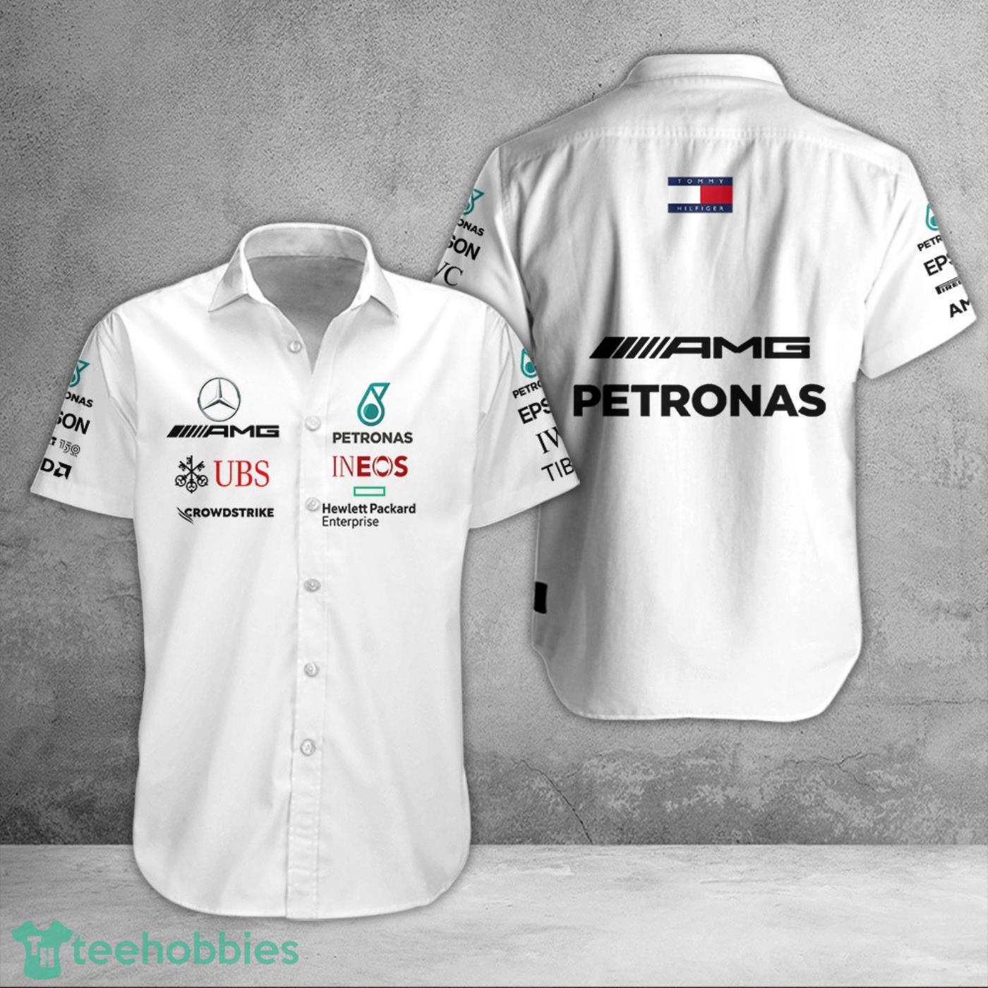 Mercedes-AMG PETRONAS F1 Team Hawaiian Shirt 3D Short Sleeve Shirt V4 Product Photo 1