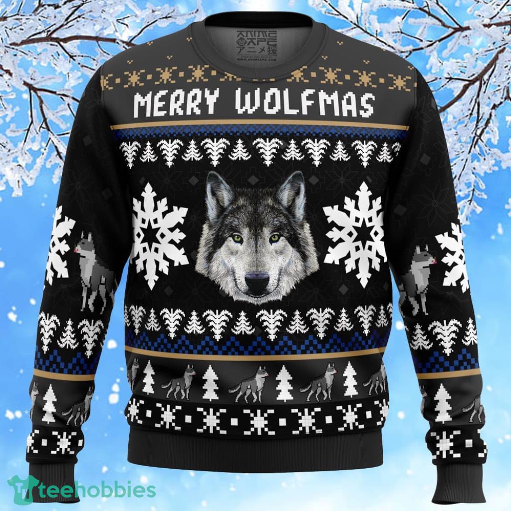 Wolf christmas clearance sweater