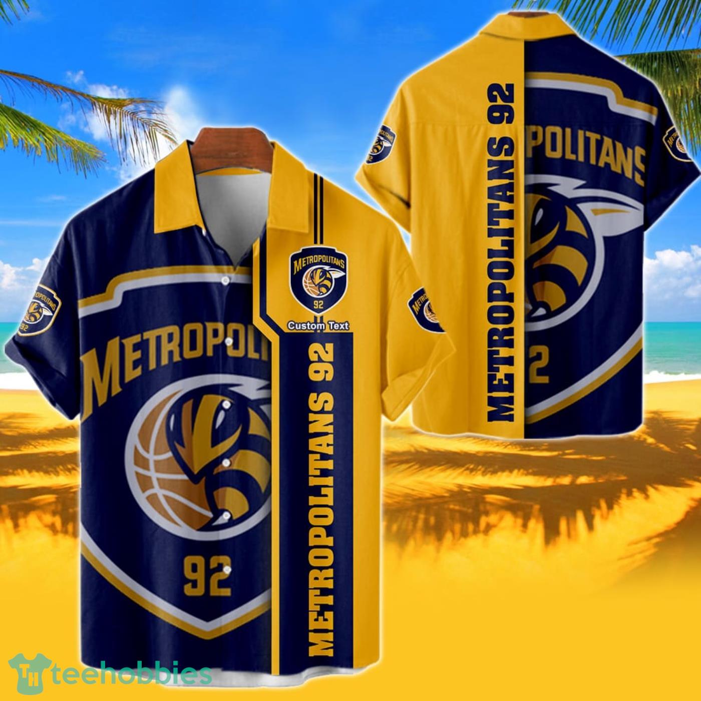 Metropolitans 92 Hawaiian Shirt Custom Name 3D Short Sleeve Shirt Product Photo 1