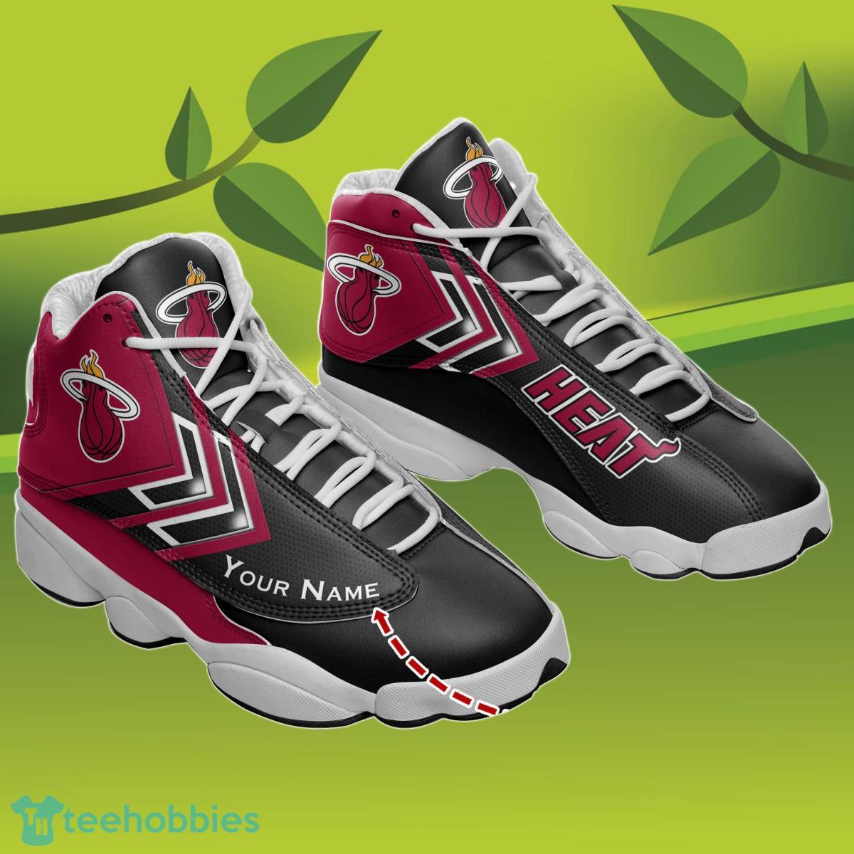 Miami Heat Jordan 13 Sneakers Custom Name Impressive Gift For Men And Women Product Photo 2