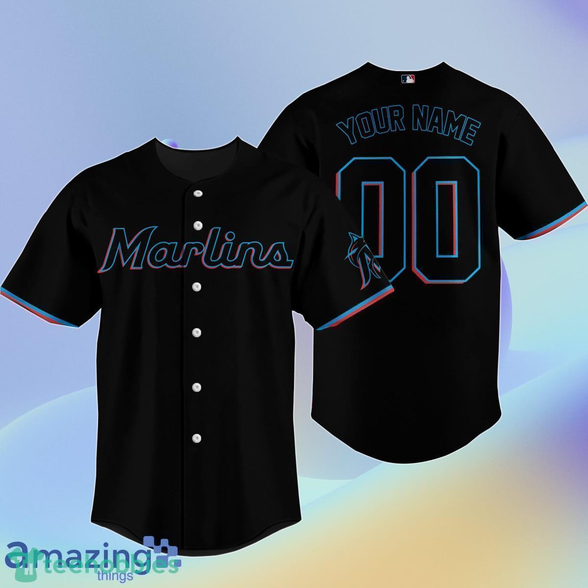 Miami Marlins Custom Name & Number Baseball Jersey Shirt Best Gift For Men And Women Product Photo 1