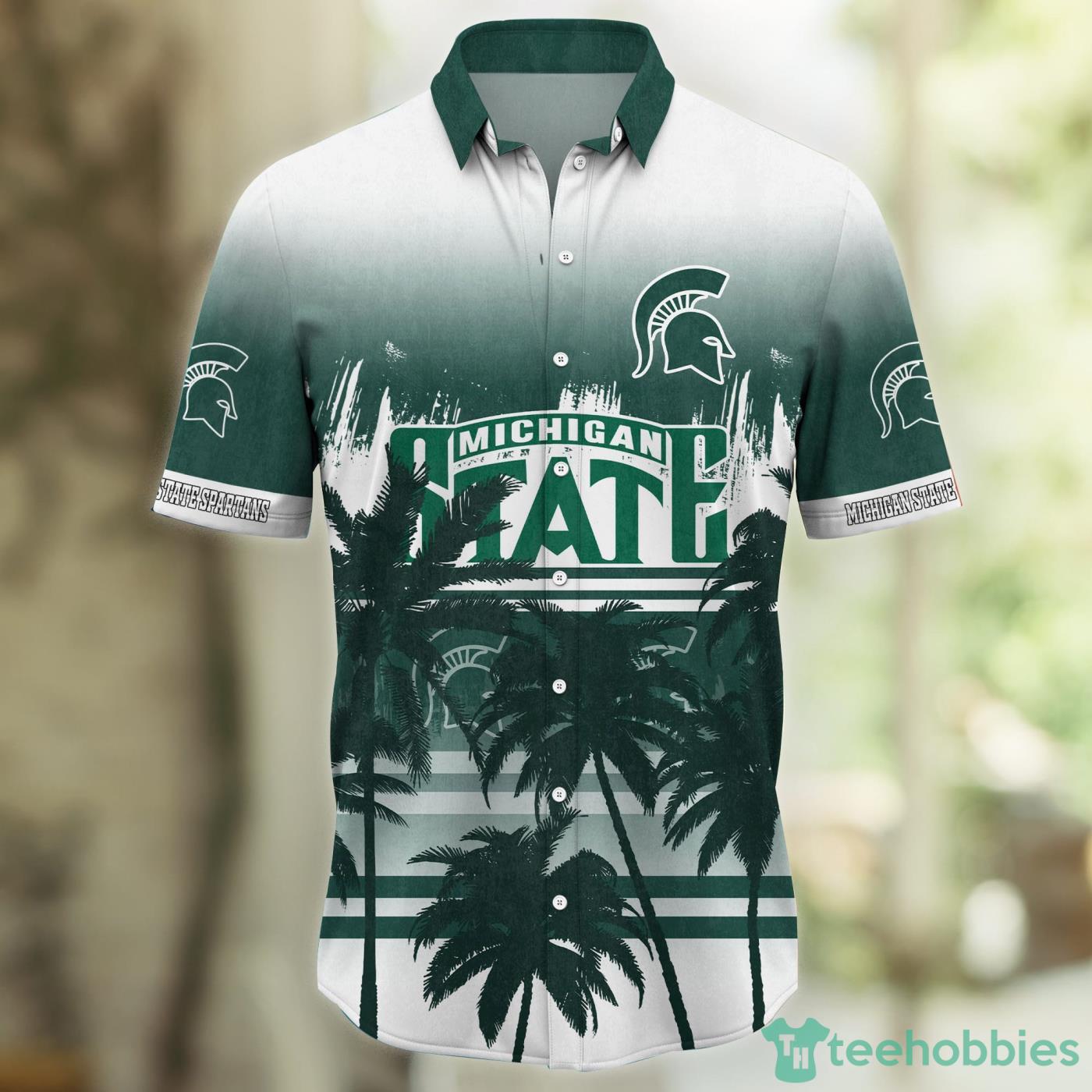 Michigan State Spartans Coconut Tropical Hawaiian Shirt And Short Product Photo 2