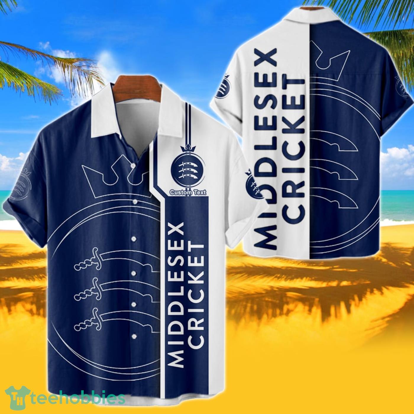 Middlesex County Cricket Club Hawaiian Shirt Custom Name 3D Short Sleeve Shirt Product Photo 1