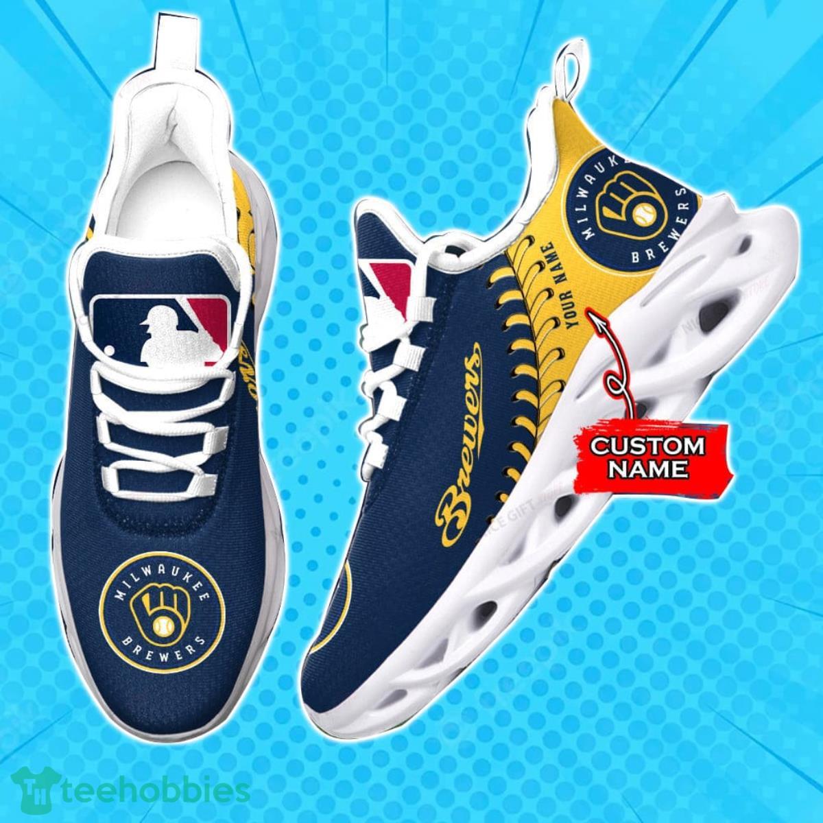 Milwaukee Brewers Custom Name Max Soul Shoes Best Gift For Men And Women Product Photo 1