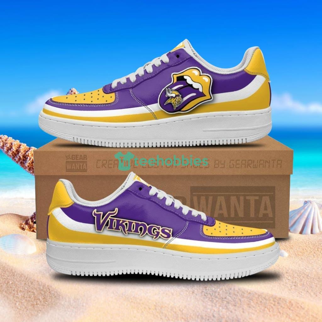 Minnesota Vikings Air Sneakers Force Shoes Sexy Lips For Big Fans