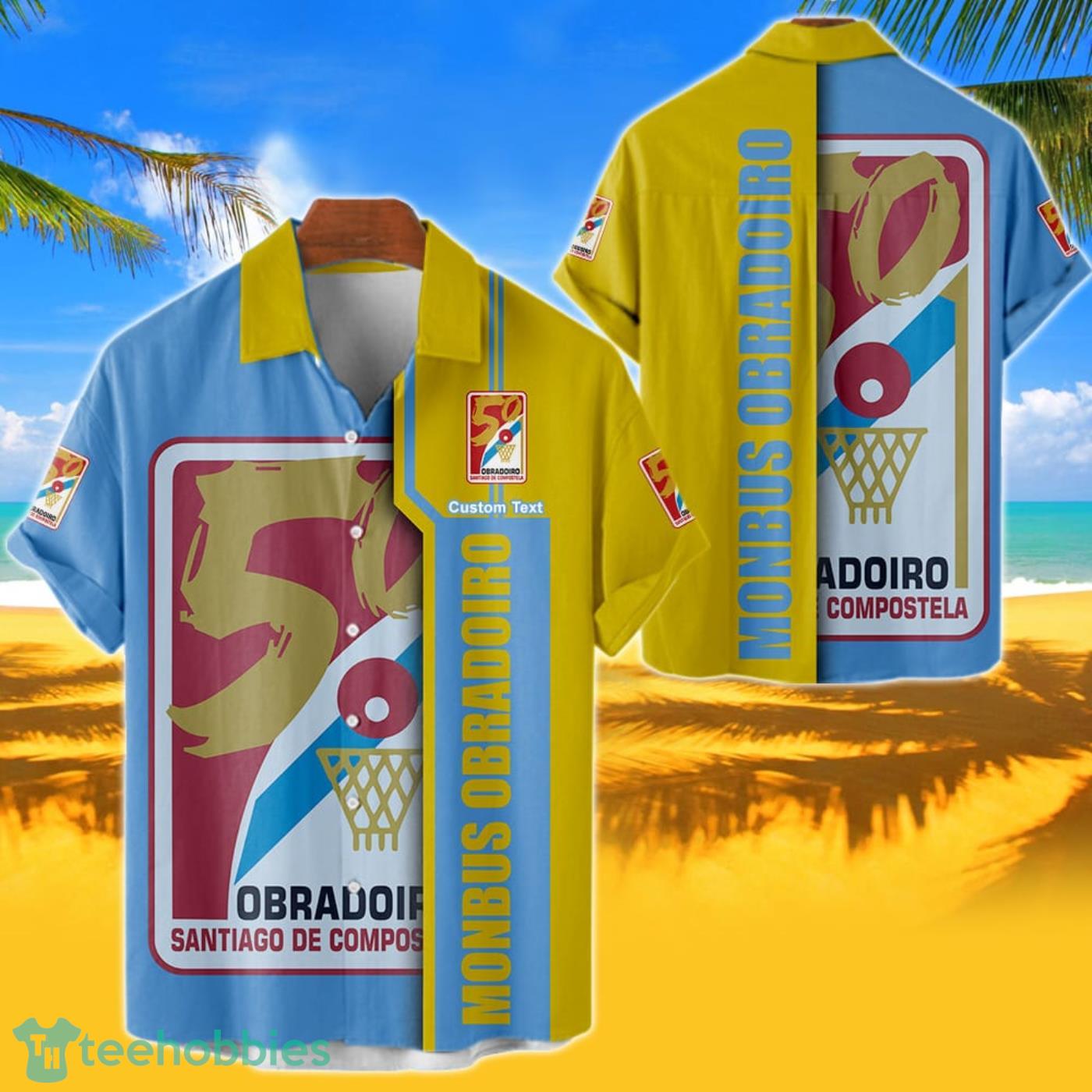 Monbus Obradoiro Hawaiian Shirt Custom Name 3D Short Sleeve Shirt Product Photo 1