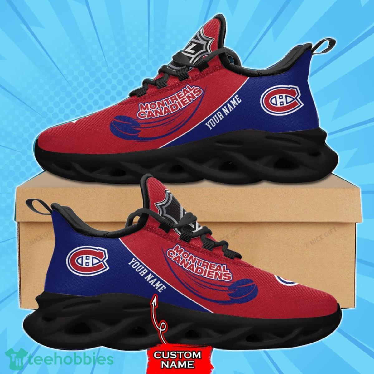 Montreal Canadiens Custom Name Max Soul Shoes Best Gift For Men And Women Product Photo 2