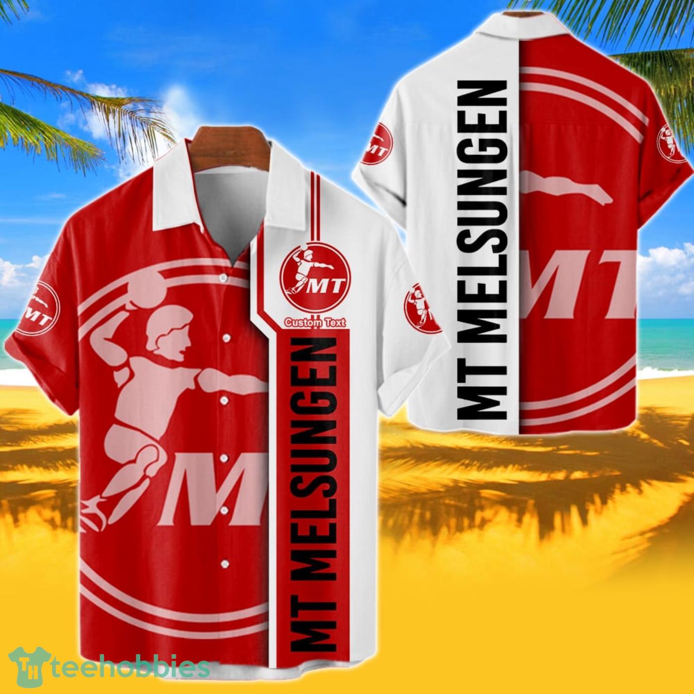 MT Melsungen Hawaiian Shirt Custom Name 3D Short Sleeve Shirt Product Photo 1