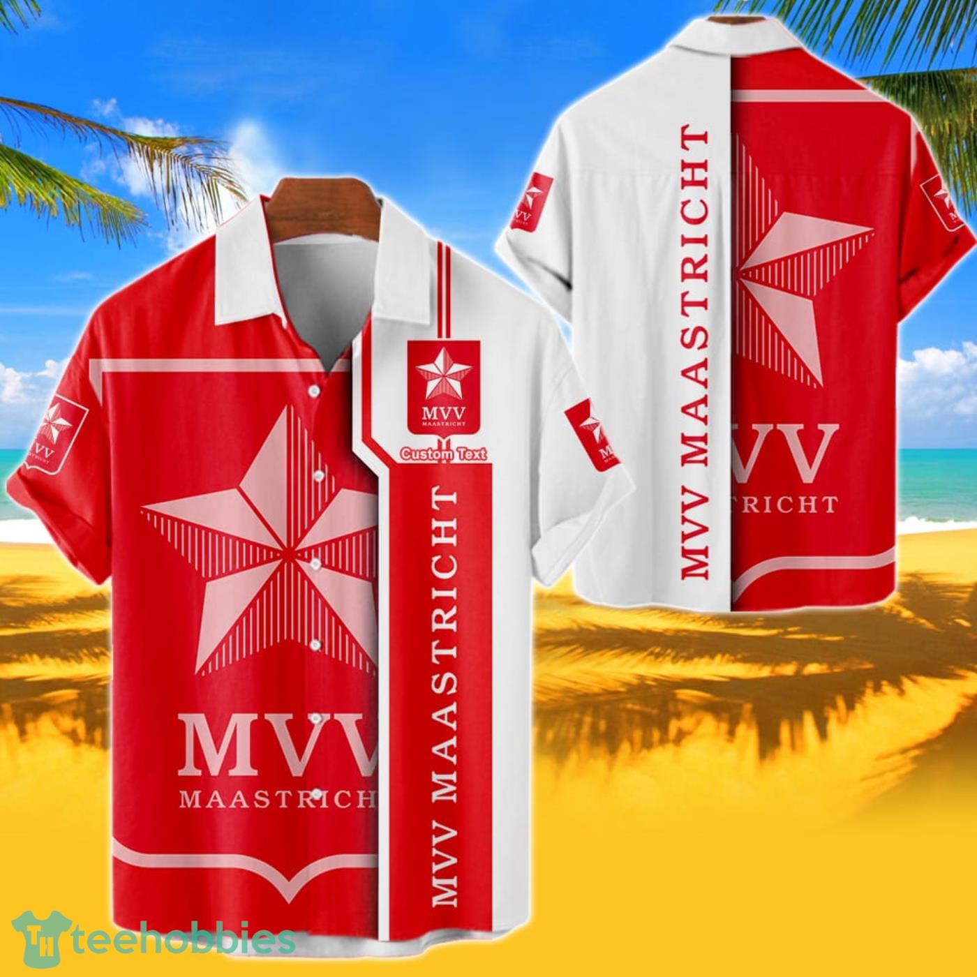 MVV Maastricht Hawaiian Shirt Custom Name 3D Short Sleeve Shirt Product Photo 1