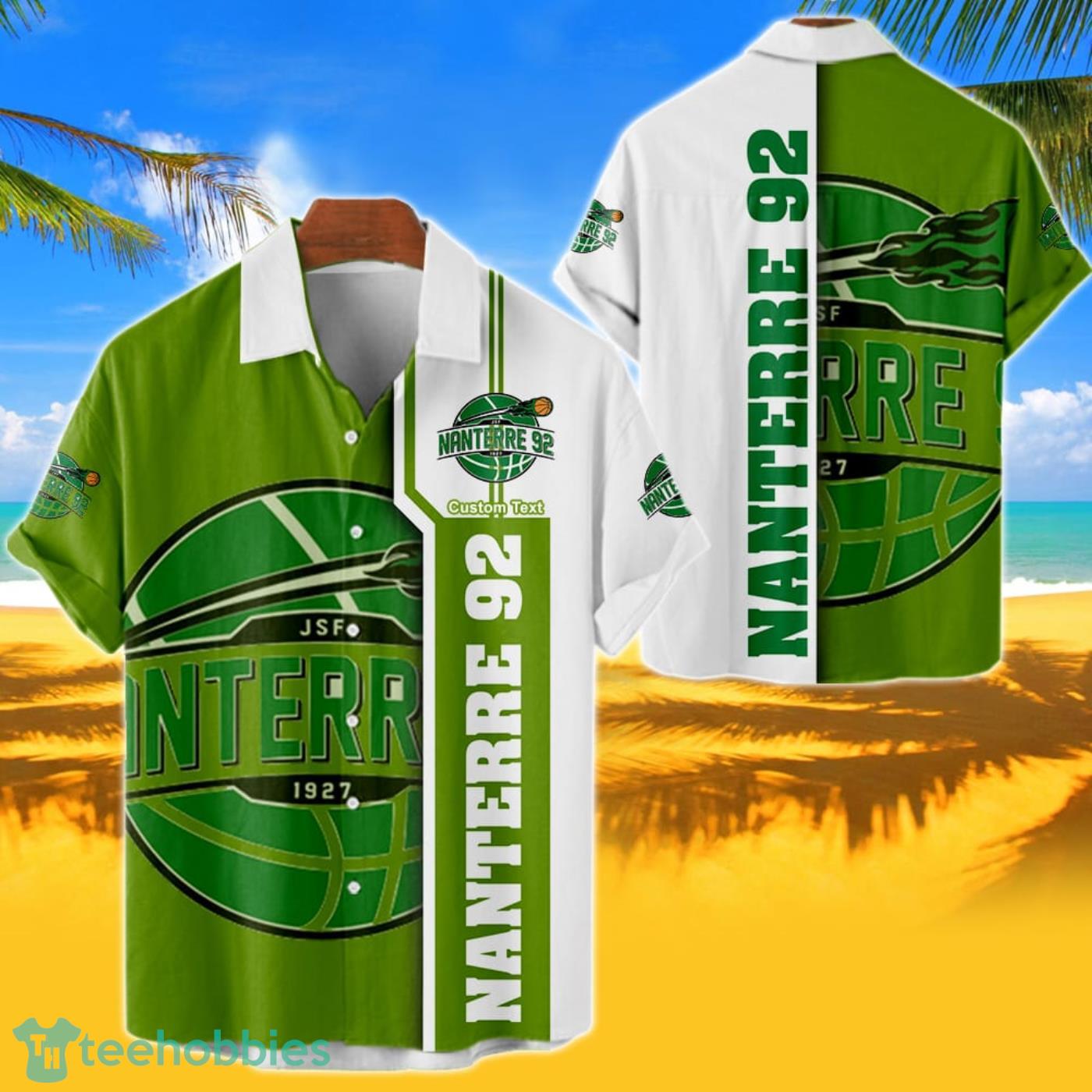Nanterre 92 Hawaiian Shirt Custom Name 3D Short Sleeve Shirt Product Photo 1