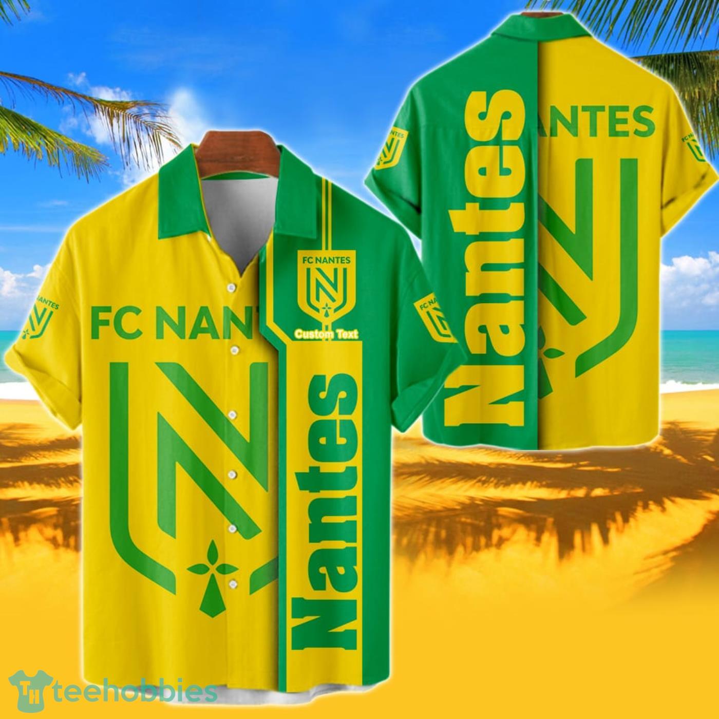 Nantes Hawaiian Shirt Custom Name 3D Short Sleeve Shirt Product Photo 1