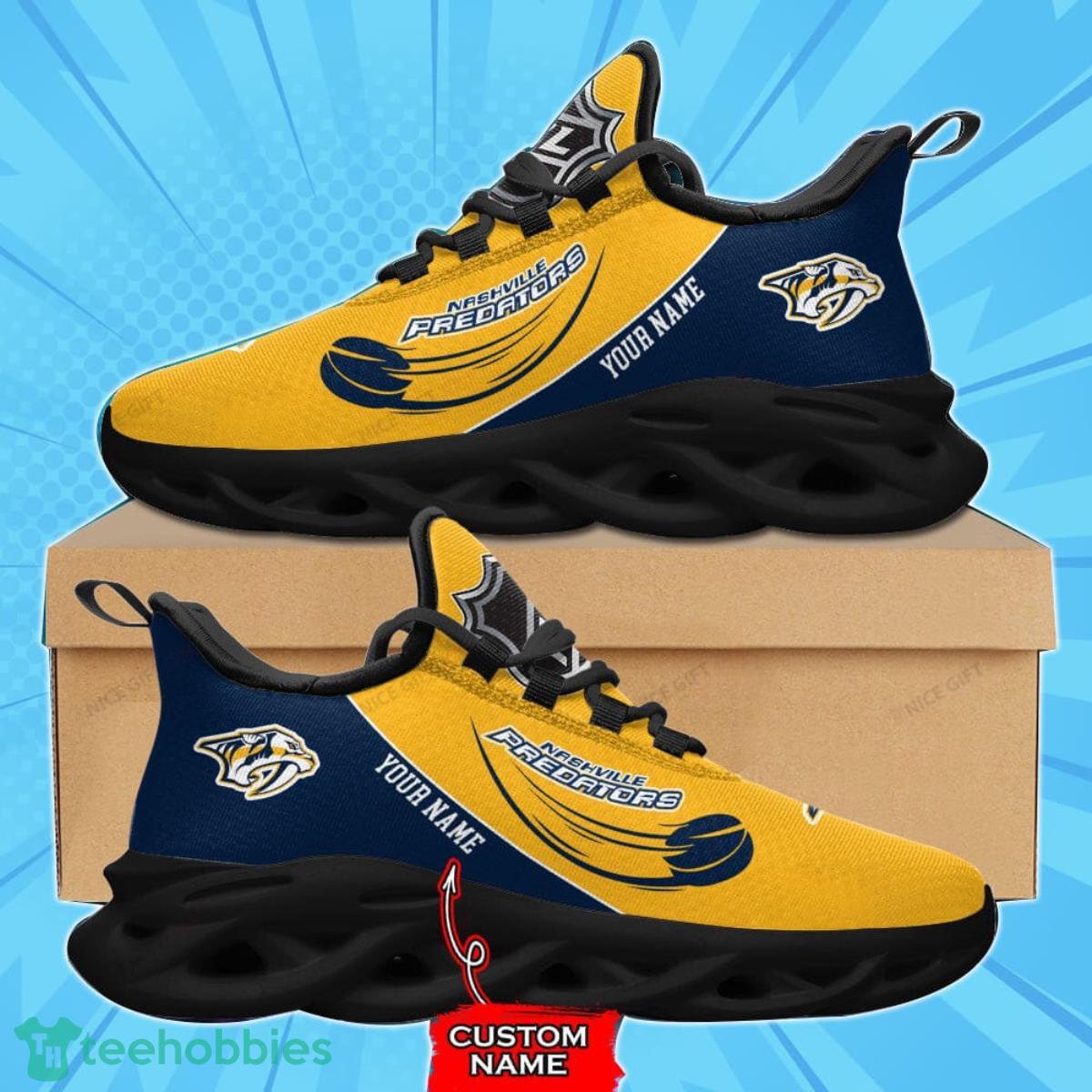 Nashville Predators Custom Name Max Soul Shoes Best Gift For Men And Women Product Photo 2