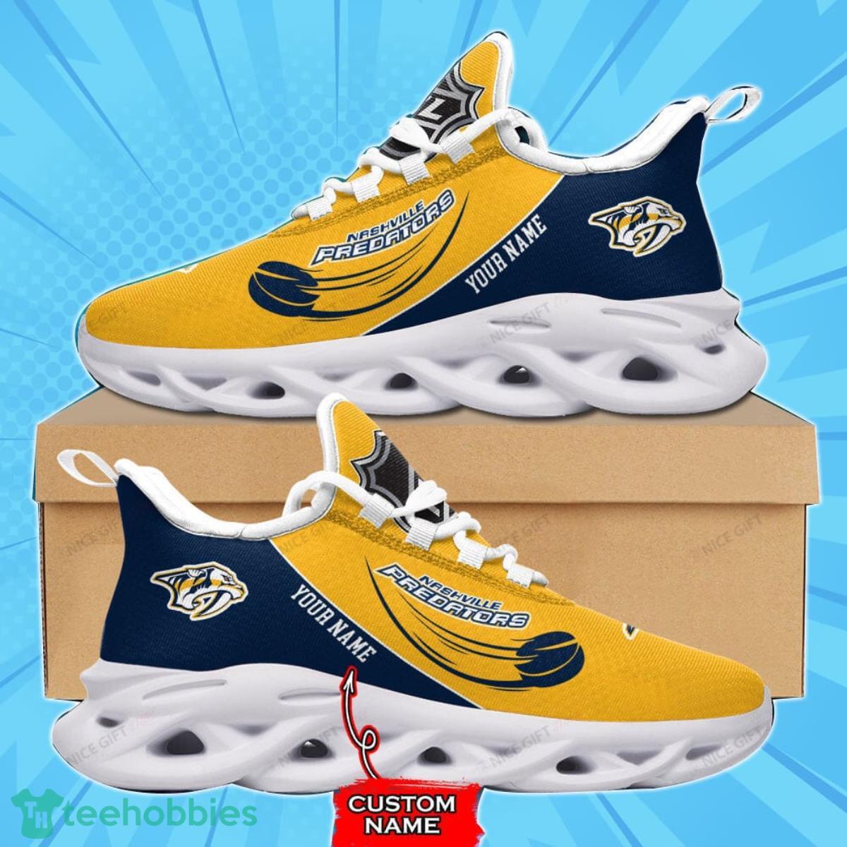 Nashville Predators Custom Name Max Soul Shoes Best Gift For Men And Women Product Photo 1