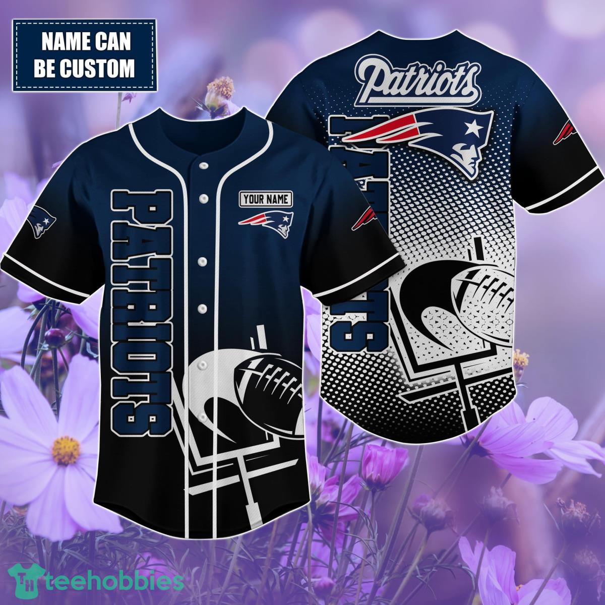 New England Patriots Custom name Baseball Shirt Best Gift For Men And Women Product Photo 1