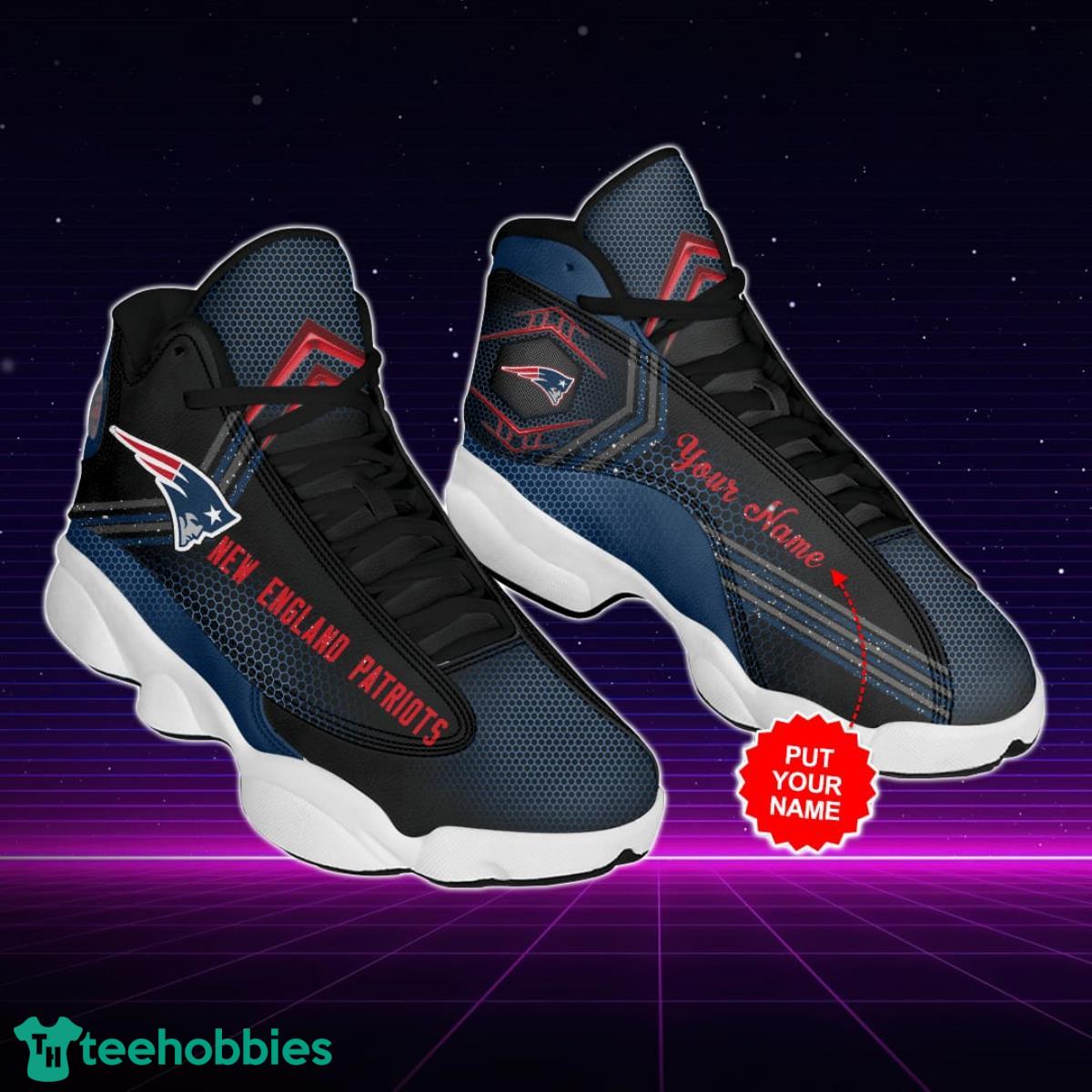 New England Patriots Jordan 13 Sneakers Custom Name Best Gift For Everyone Product Photo 1