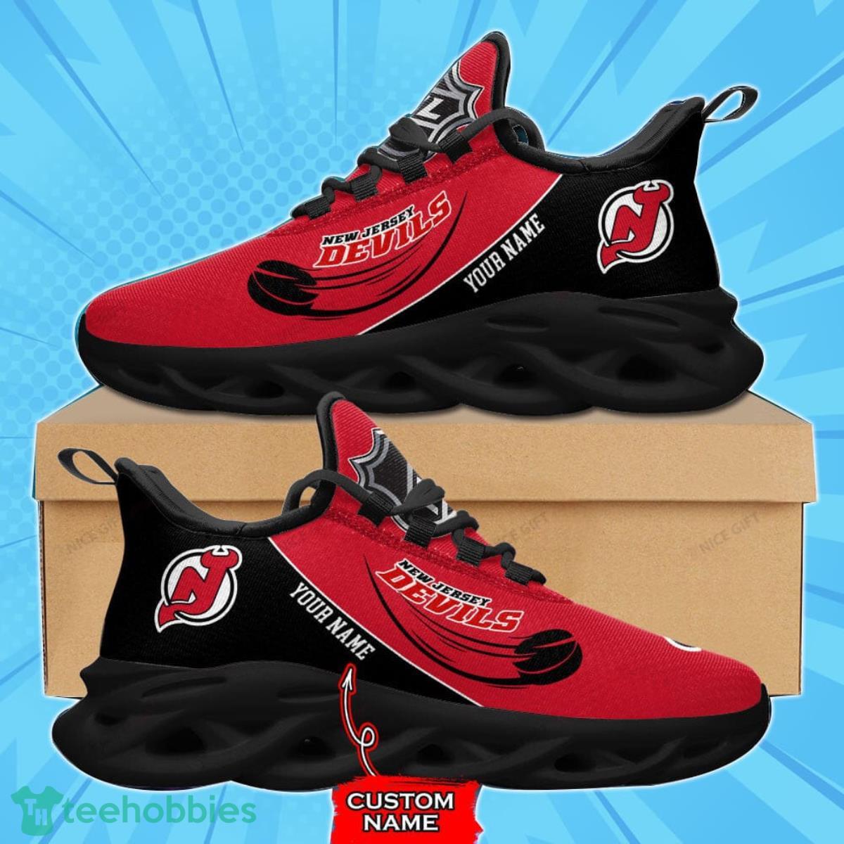 New Jersey Devils Custom Name Max Soul Shoes Best Gift For Men And Women Product Photo 2