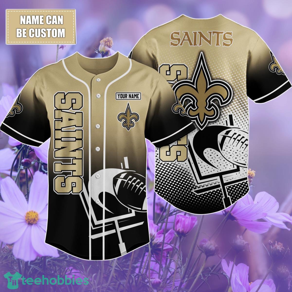 New Orleans Saints Custom name Baseball Shirt Best Gift For Men And Women