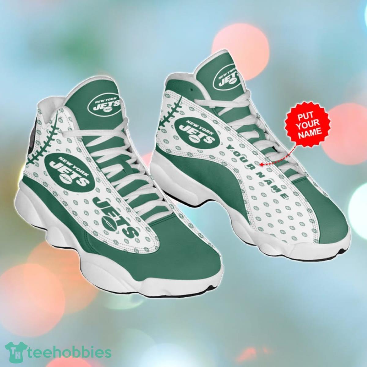 New York Jets Jordan 13 Sneakers Custom Name Best Gift For Men And Women Product Photo 1