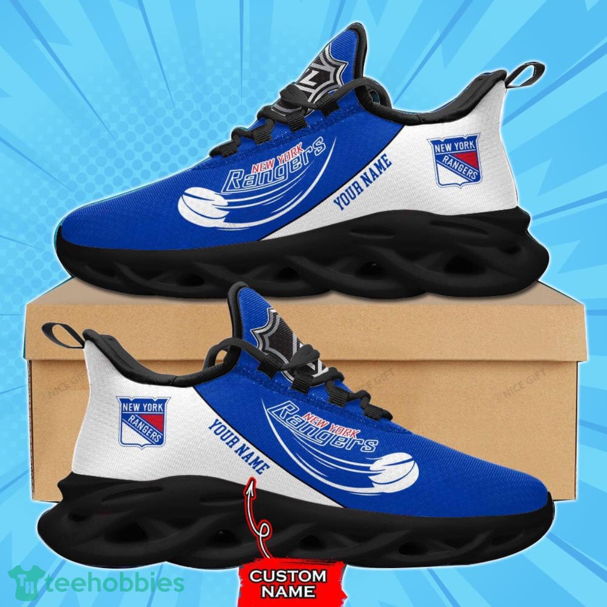 New York Rangers Custom Name Max Soul Shoes Best Gift For Men And Women Product Photo 2