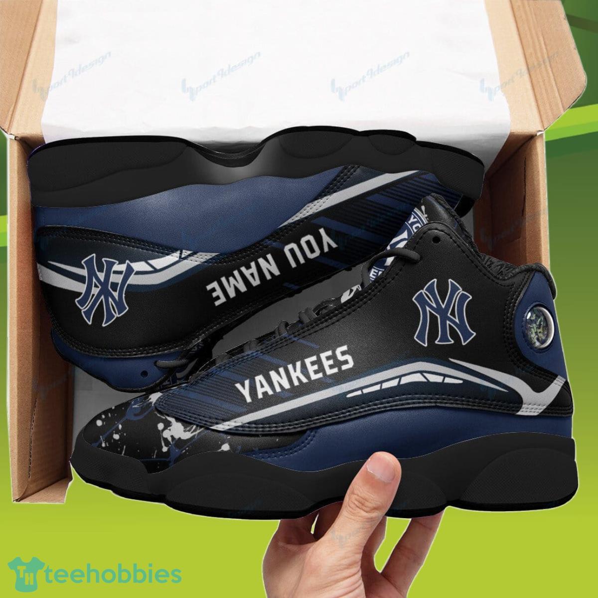 New York Yankees Jordan 13 Sneakers Custom Name Impressive Gift For Men And Women Product Photo 1